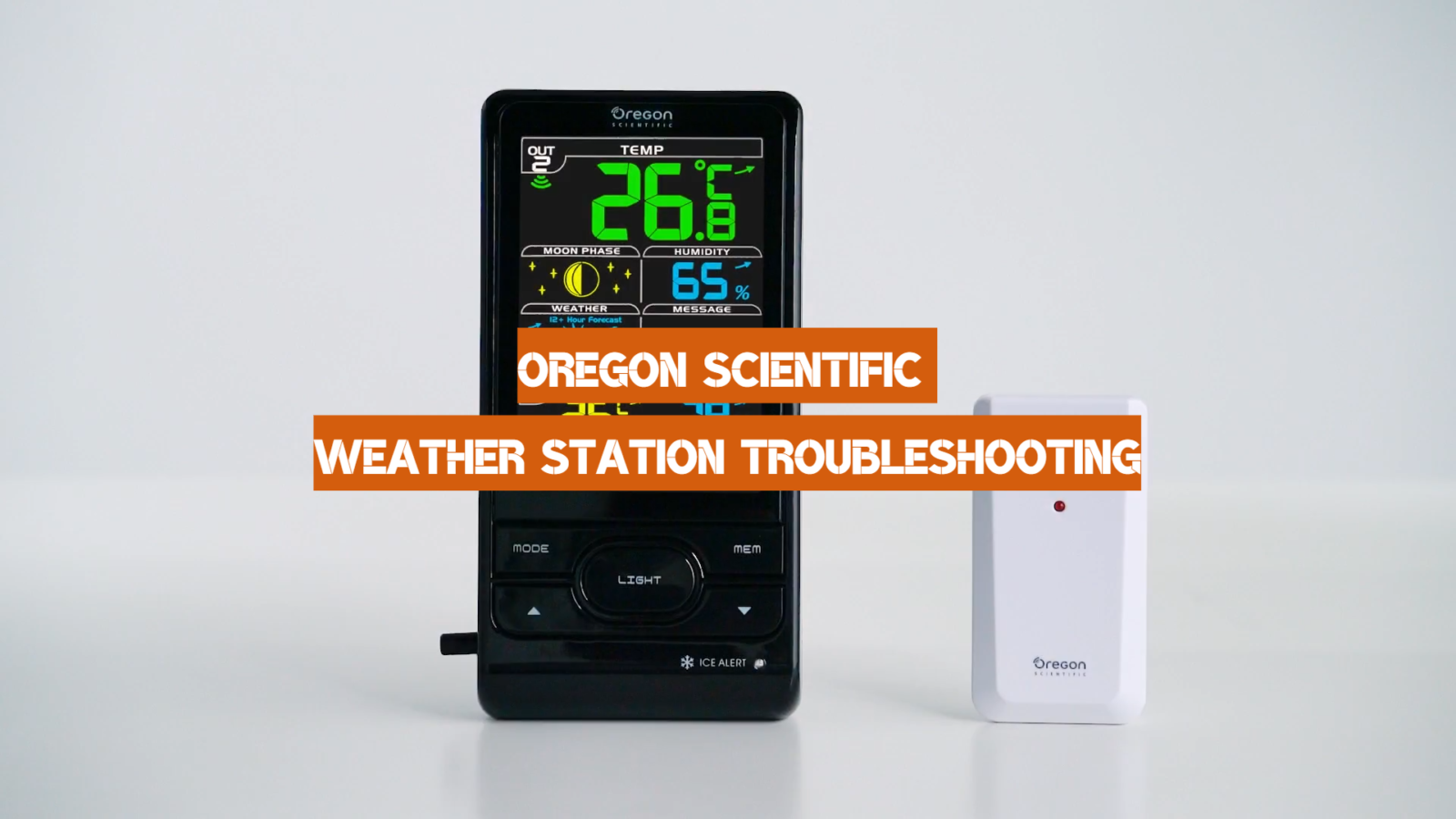 Oregon Scientific Weather Station Troubleshooting